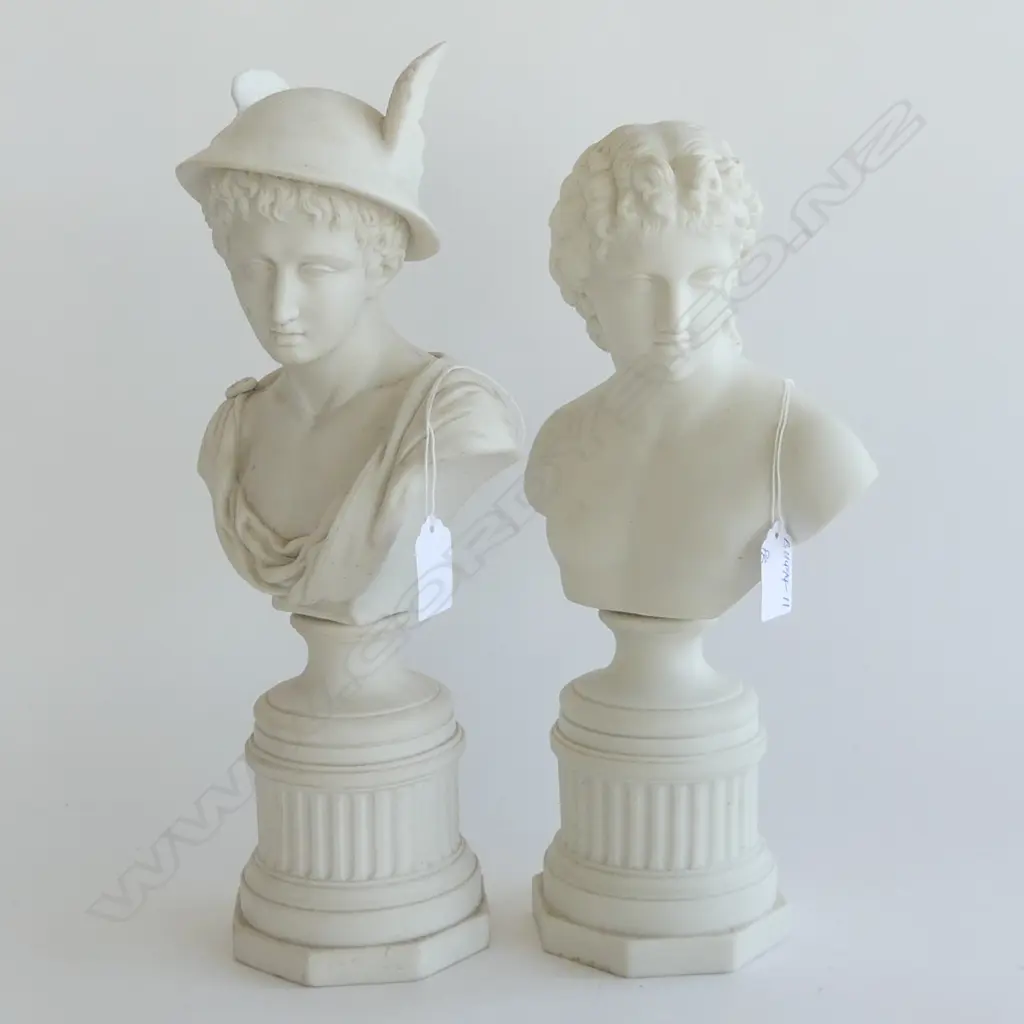 PR VICTORIAN PARIAN FIGURES APOLLO & MERCURY 1 WING A.F. PEDESTAL BASES H.355mm Image 1++