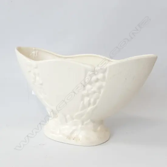 CROWN LYNN WHITE VASE W.310mm