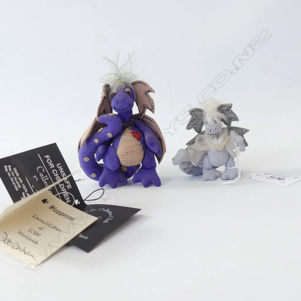 2 DEB CANHAM LTD. ED. DRAGONS; 'CHINA FAIRY DRAGAON' & 'SLAPPEROO' both w. box & certificate H.100mm Image 1++