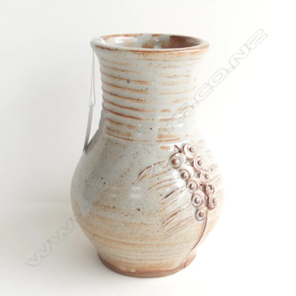 PETER STICHBURY SHINO OVOID INCISED VASE H.170mm Image 1++