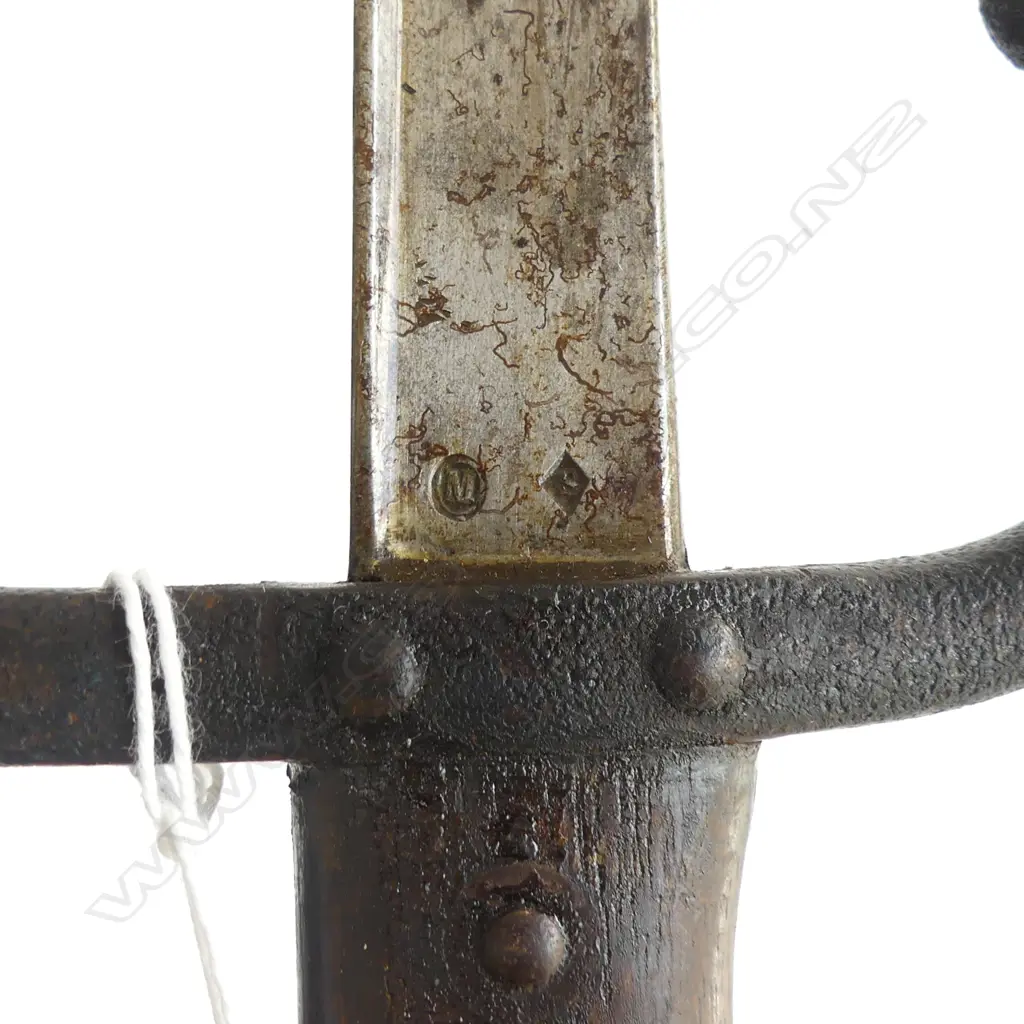 WWI BAYONET IN METAL SCABBARD  MADE POSSIBLY FOR BELGIAN MALE L 660mm Image 1++