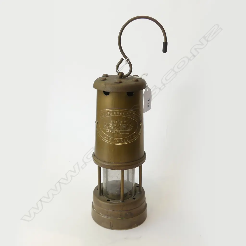 BRASS MINERS LAMP H. 220MM Image 1++