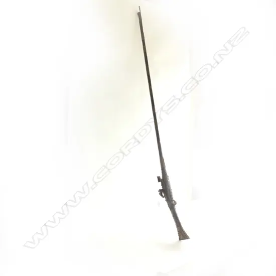 OLD MIDDLE EASTERN REPRODUCTION FLINTLOCK RIFLE, L. 1560mm