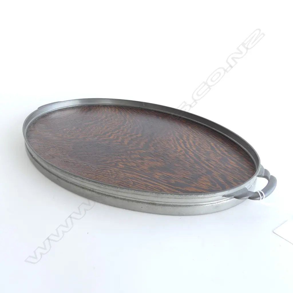 OVAL DECO WOODEN TRAY 430x260mm Image 1++
