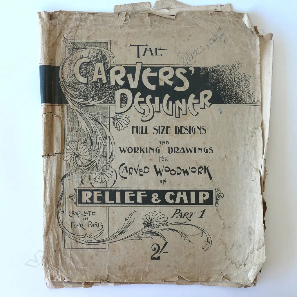 3 VOLS CHIP CARVING DESIGNS + WOODWORK MACHINERY Image 1++