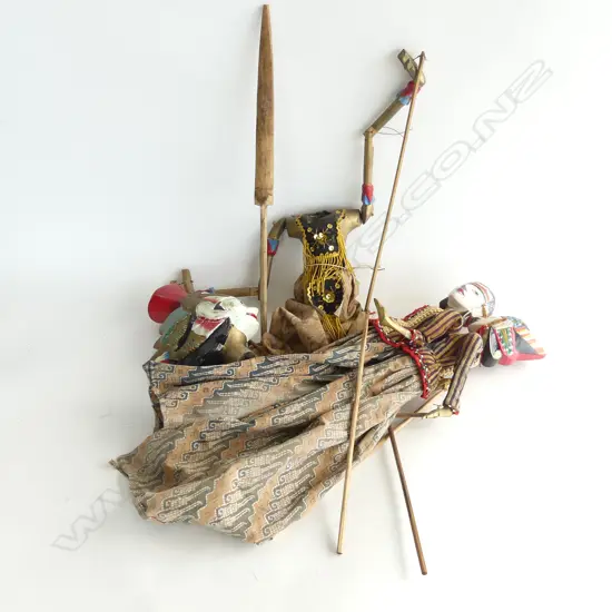 (16) 3 BALINESE PUPPETS