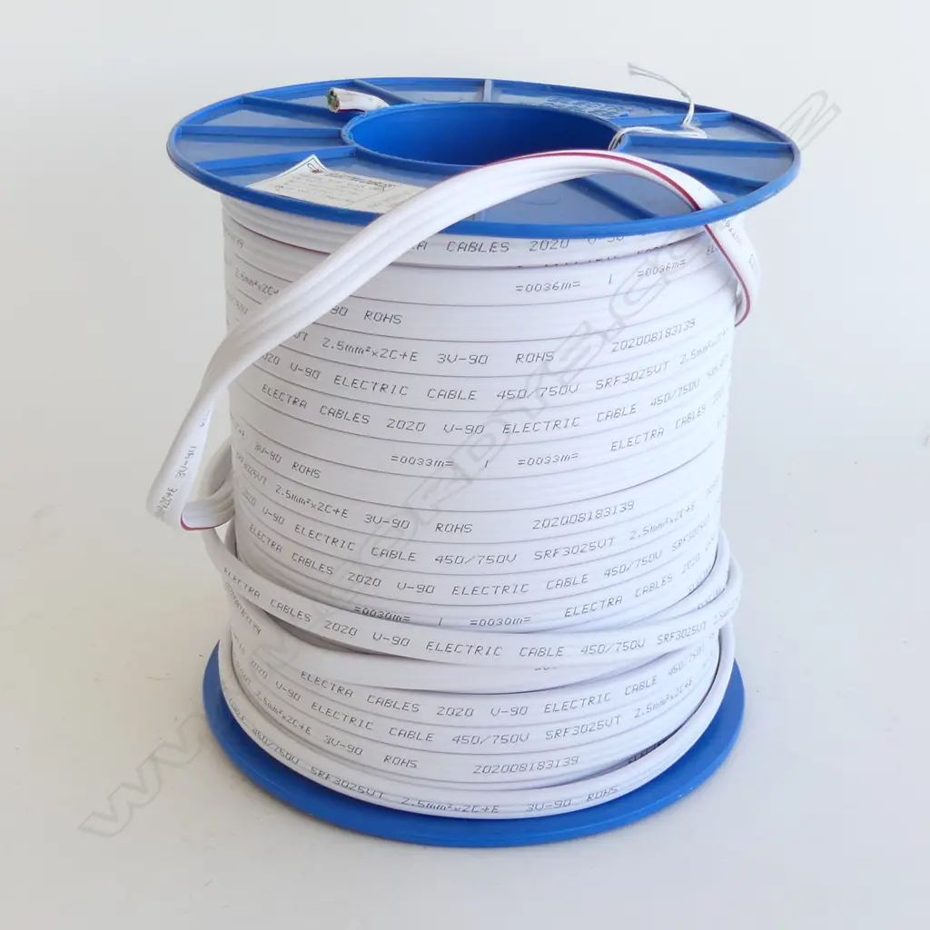 NZ SPEC ELECTRA CABLE 240V SRF3025VT 100M DRUM 5M USED RRP$220 Image 1++