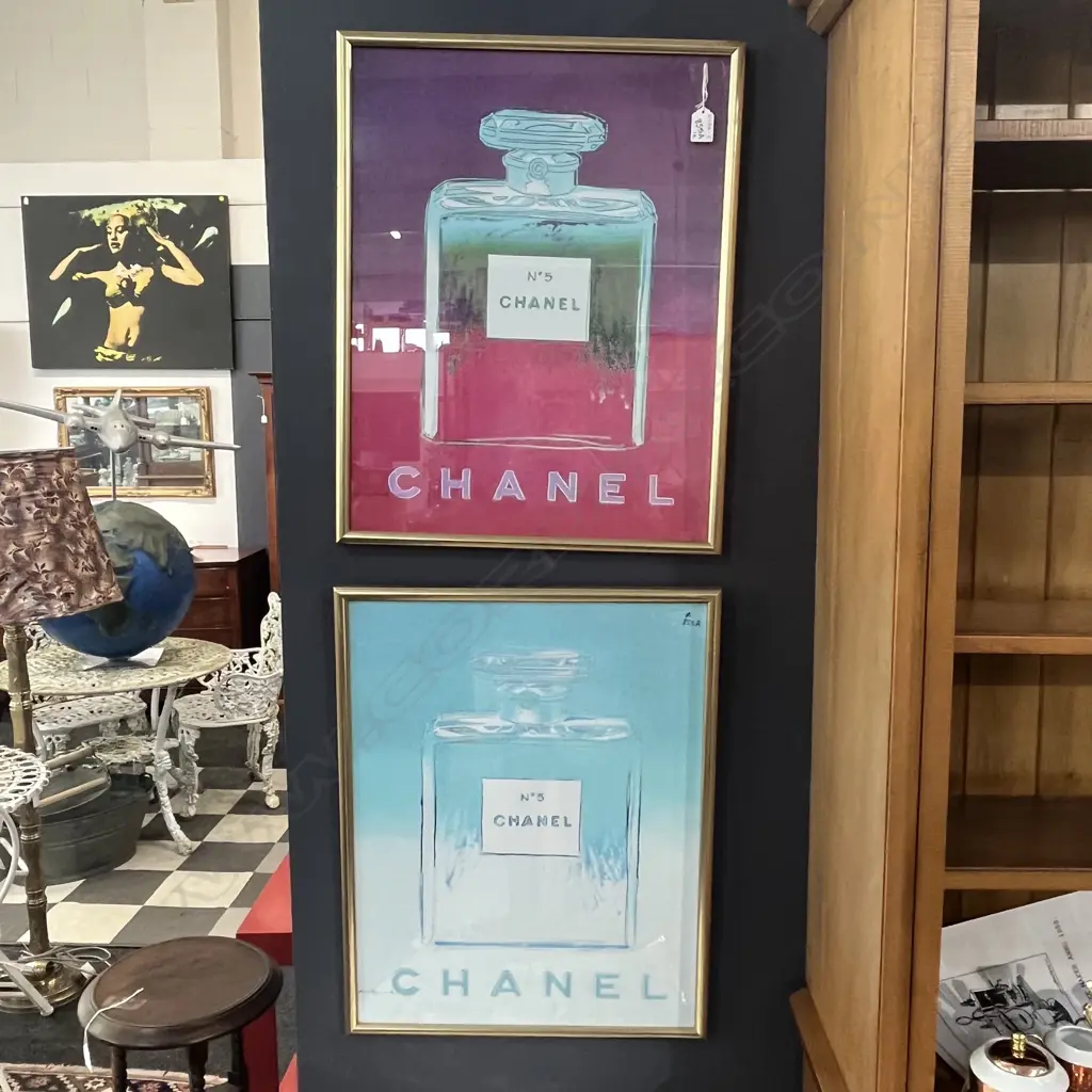 PR OF CHANEL NO.5 GILT FRAMED PRINTS 550x450 Image 1++