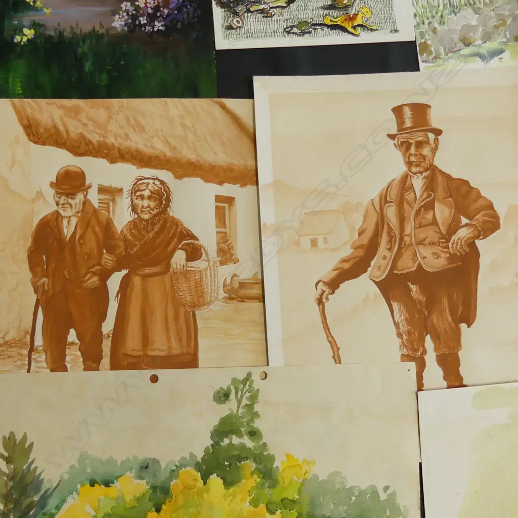ART FOLDER OF UNFRAMED W/Cs Image 1++