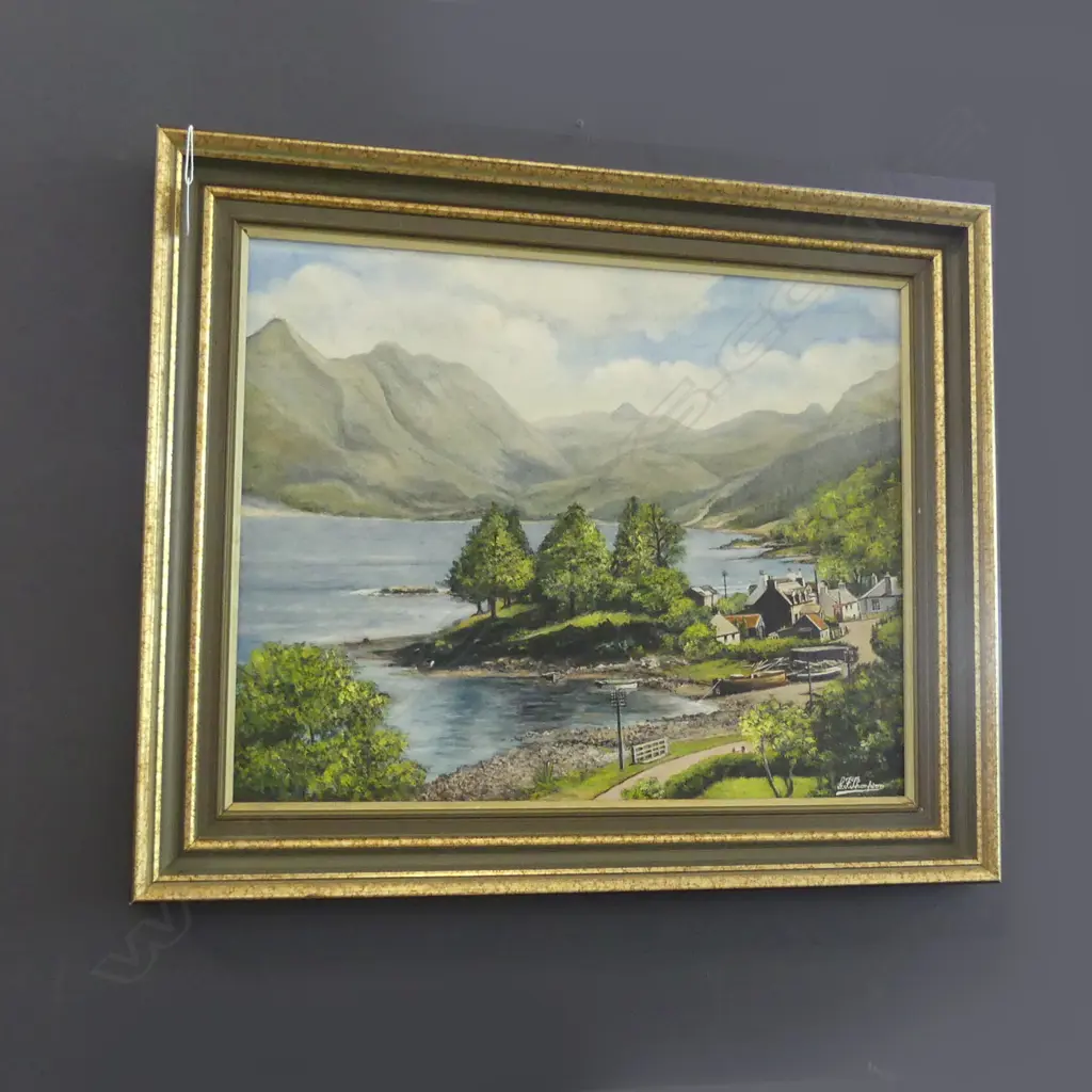 G. F. THOMPSON 'LOCH DUICH & 5 SISTERS OF KINTAIL' OIL 390x495mm Image 1++