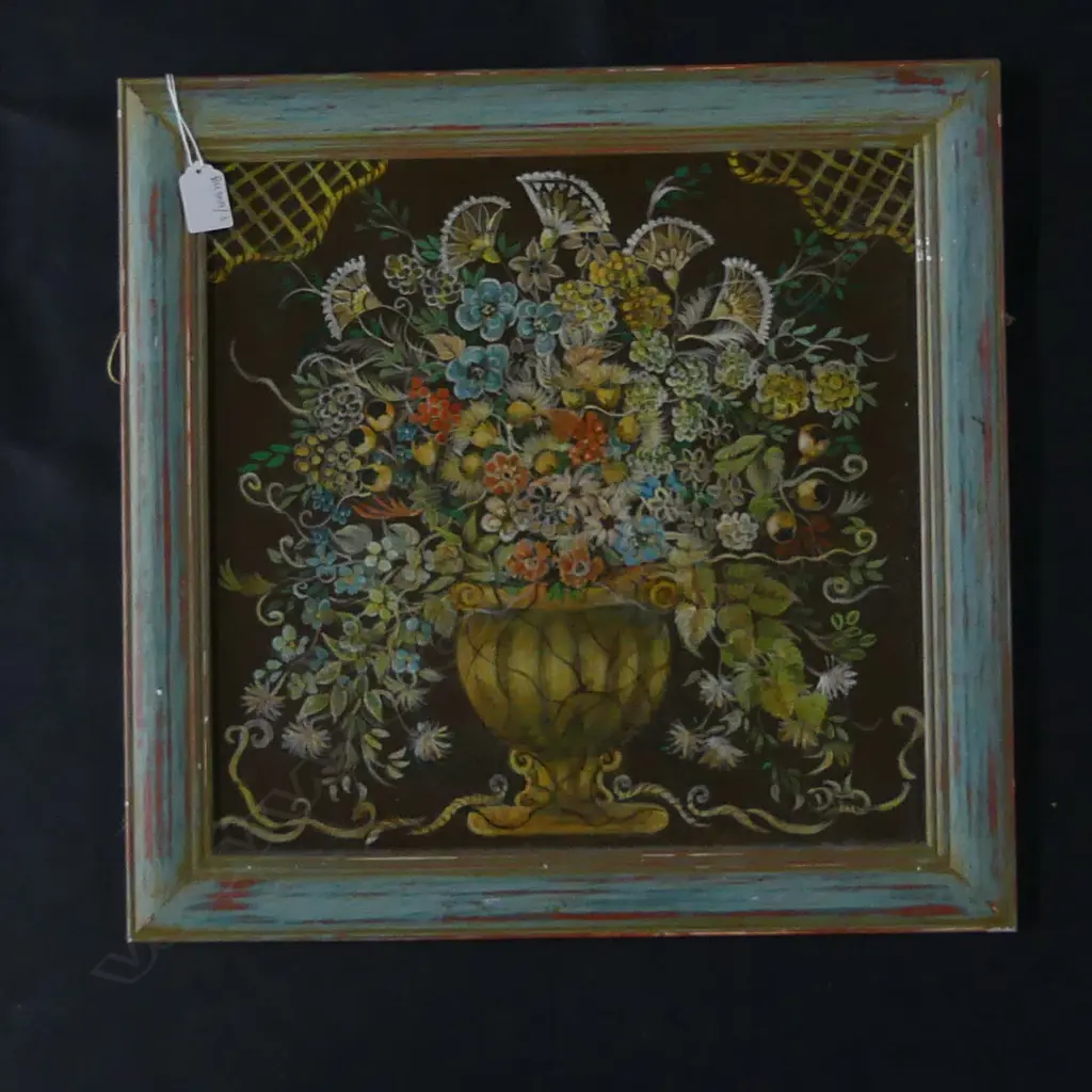 DUTCH STYLE STILL LIFE OIL ON BOARD 365x375mm Image 1++