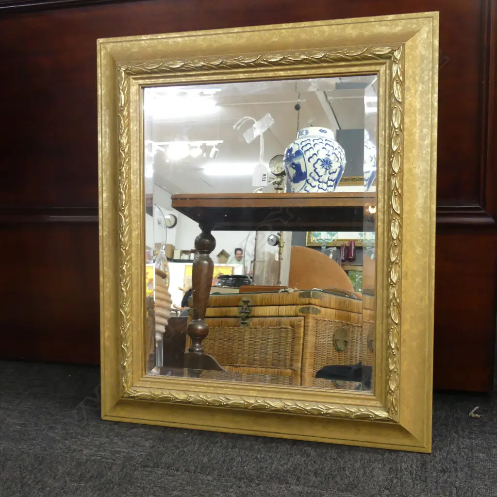 GILT FRAMED MIRROR 665x565mm Image 1++