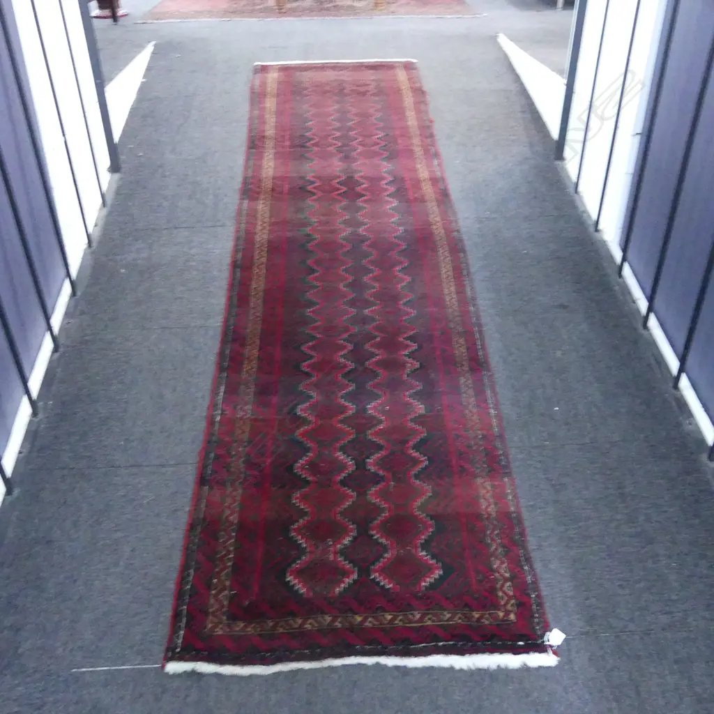 BALUCHI HAND KNOTTED WOOL PILE RUNNER 2820x800mm Image 1++