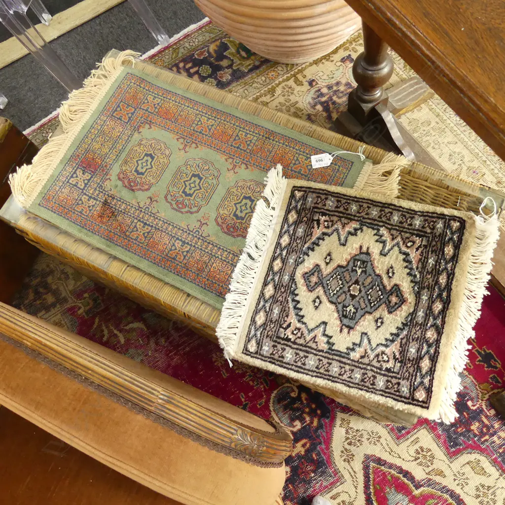 2 SMALL PRAYER RUGS  Image 1++