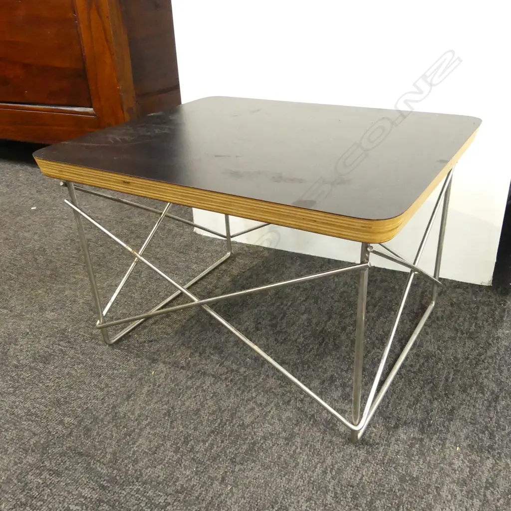 PR EAMES 'LTR' STYLE SIDE TABLES 395x335x255mm Image 1++