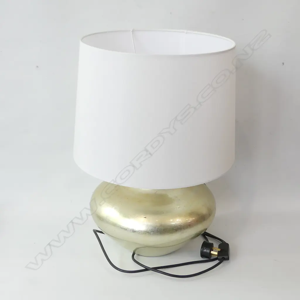 GILDED CERAMIC LAMP H.480mm Image 1++