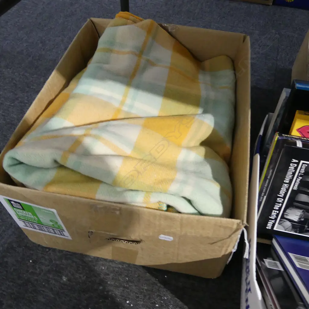 BOX LOT RETRO WOOL BLANKETS Image 1++