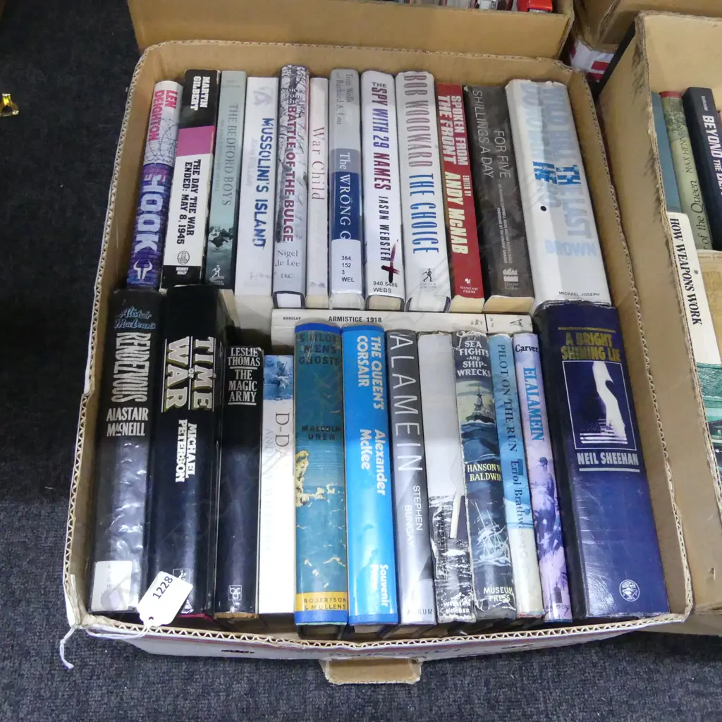 BOX LOT BOOKS; WWII INTEREST Image 1++