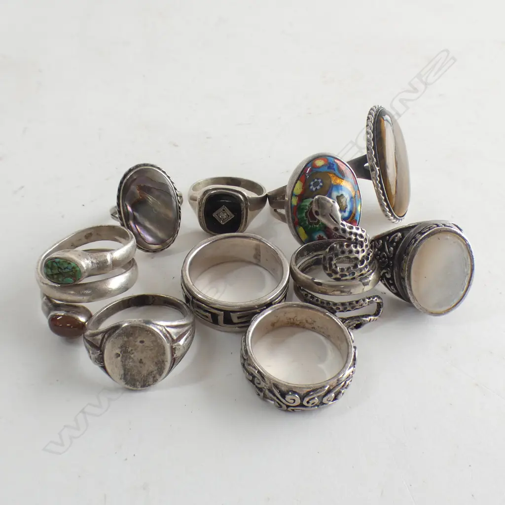 10 STG RINGS 74 GRAMS Image 1++