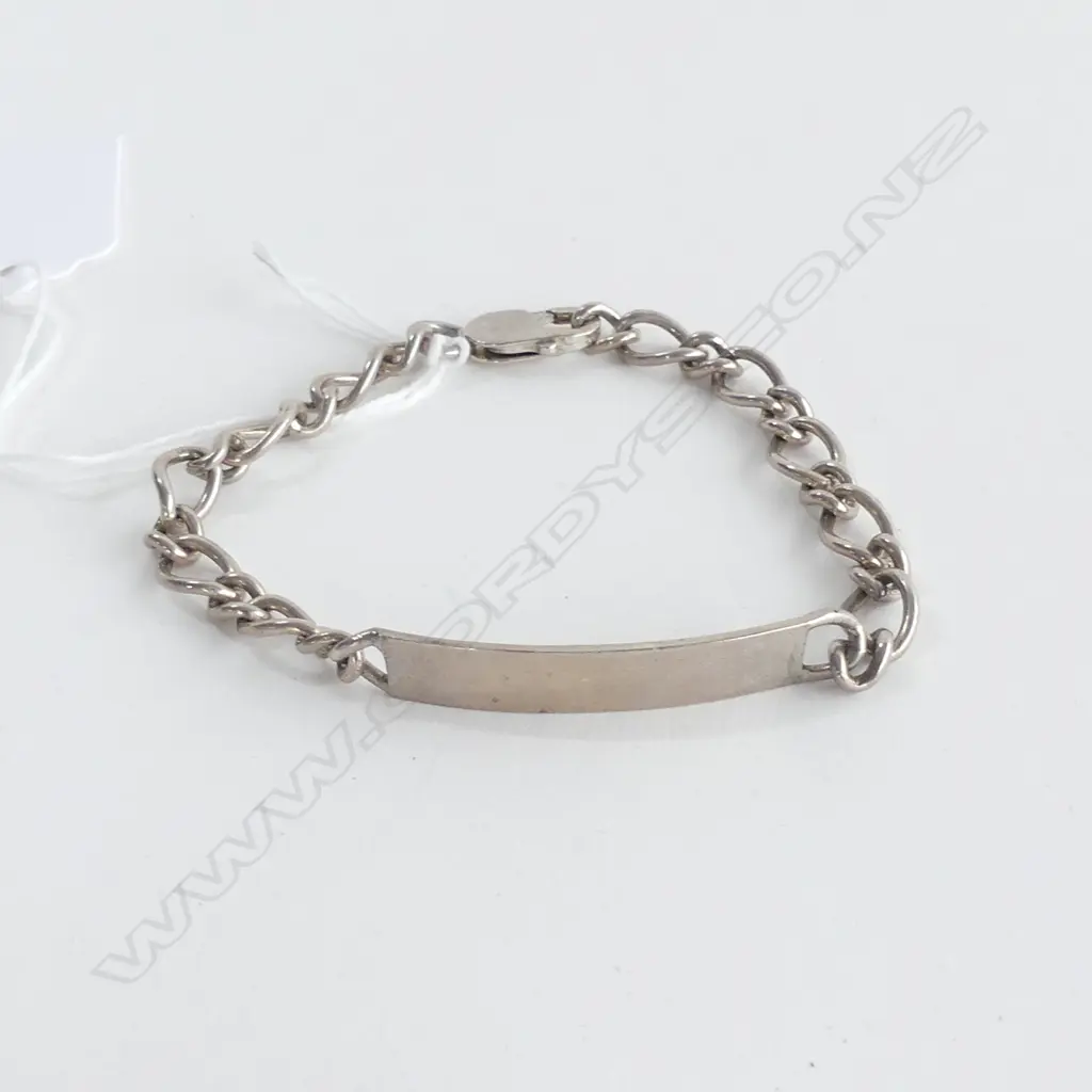 SILVER ID BRACELET NOT ENGRAVED Image 1++