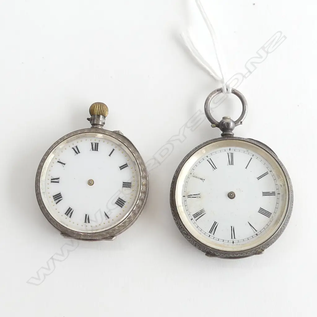 STG & SILVER PLATE POCKET WATCHES BOTH MISSING DIALS Image 1++