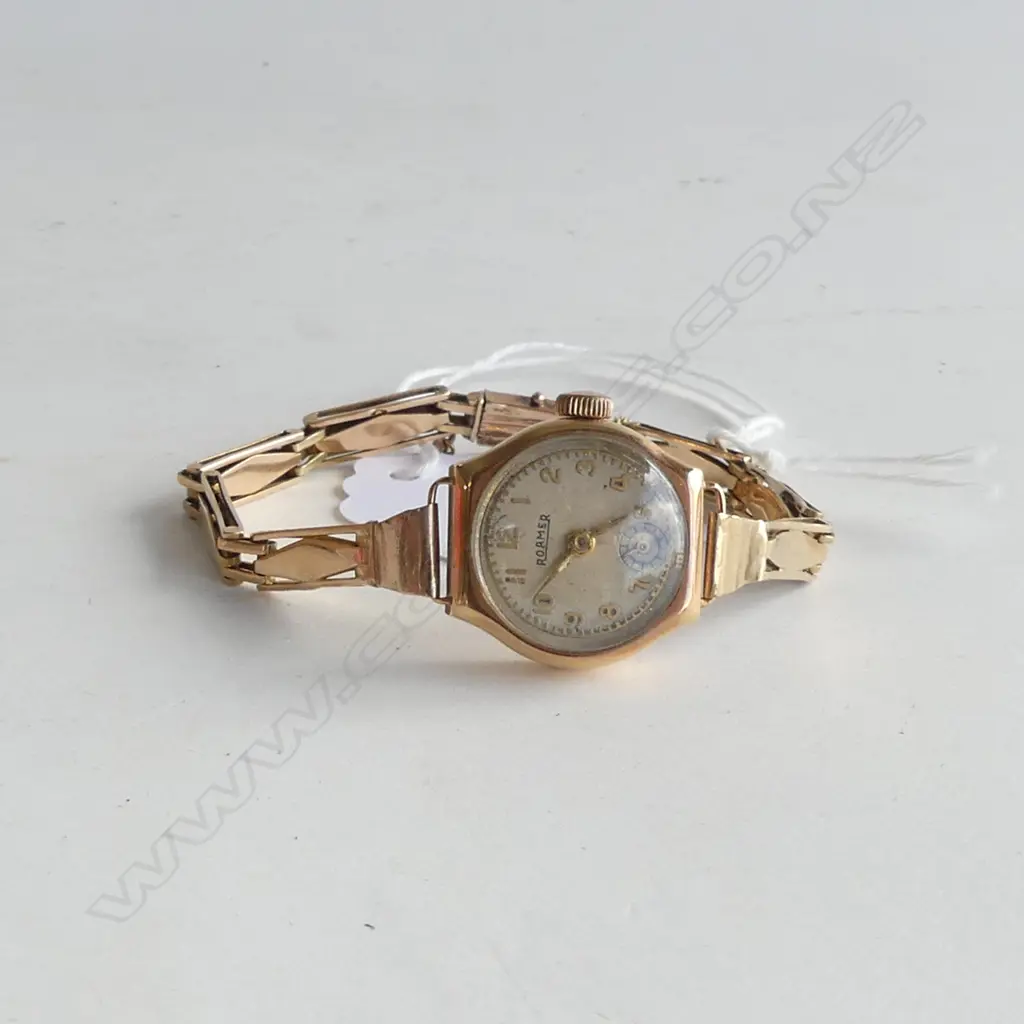 9CT DENNISON ROAMER LADIES WATCH w. 9CT GATE LINK 17.2 GRAMS ##RTV## Image 1++