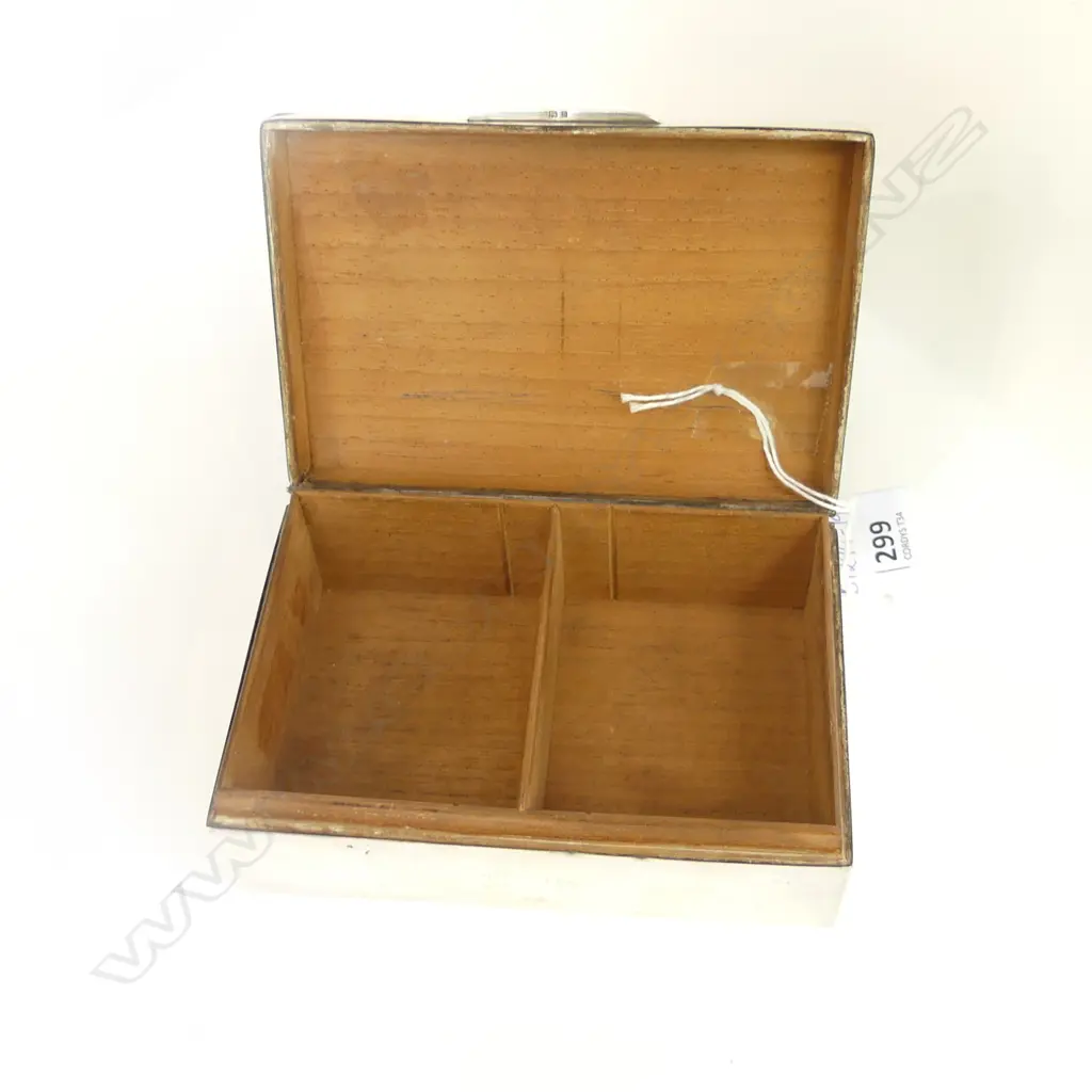 STG SILVER BOX BY MAPPIN & WEBB LONDON 1933 L 135MM Image 1++
