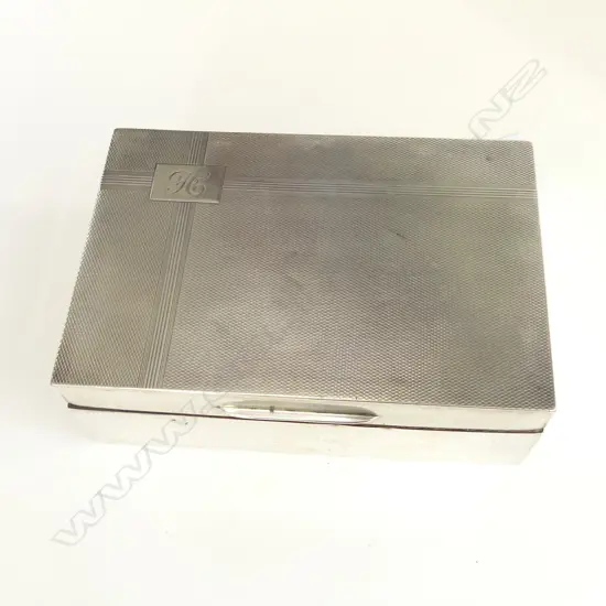 STG SILVER BOX BY MAPPIN & WEBB LONDON 1933 L 135MM