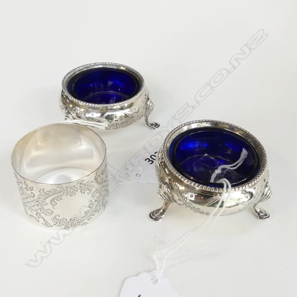 PR STG SILVER SALTS + NAPKIN RING 125 GRAMS Image 1++