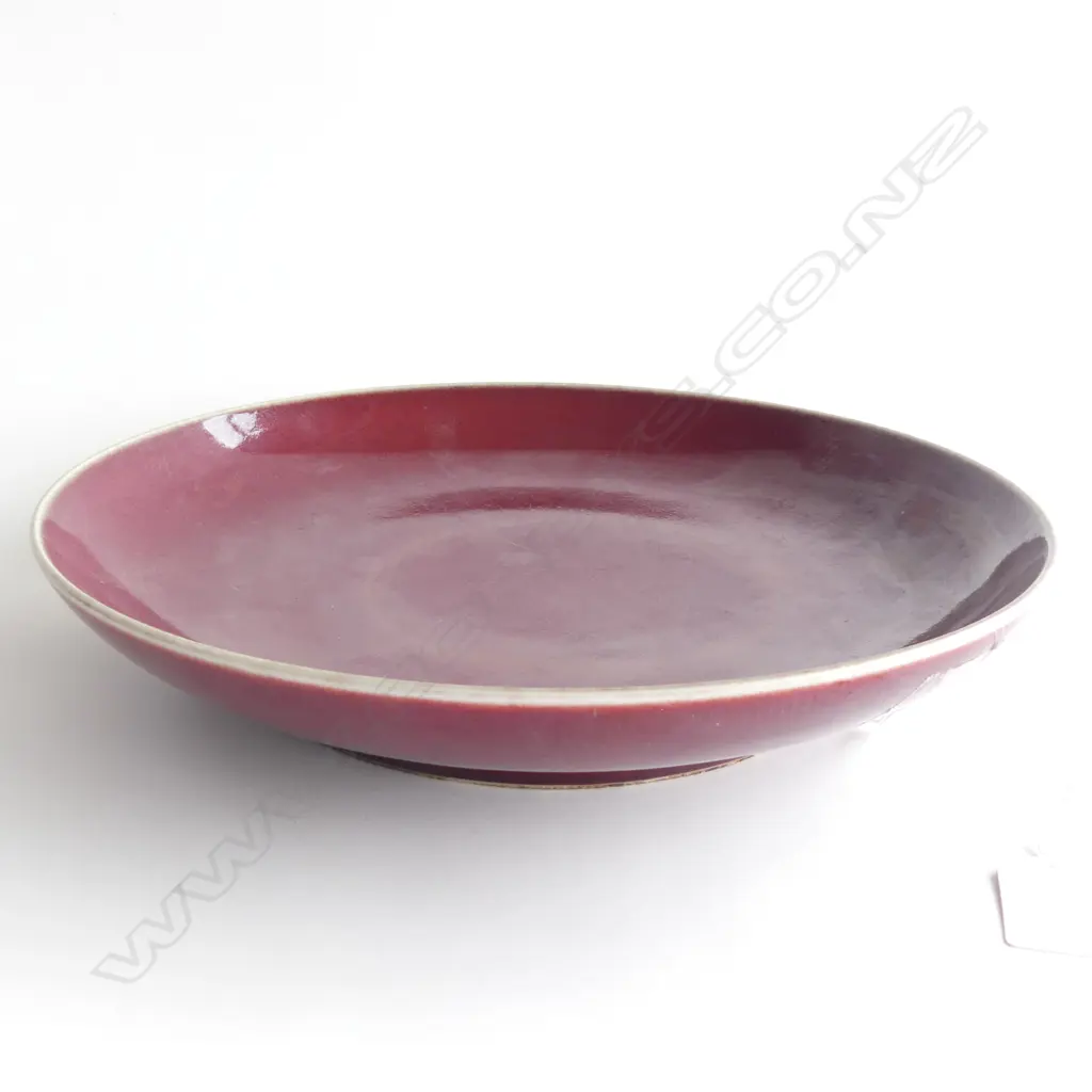 CHINESE RED BOWL 270mm dia 6 CHARACTER MARK Image 1++