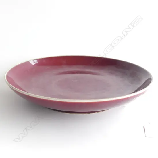 CHINESE RED BOWL 270mm dia 6 CHARACTER MARK