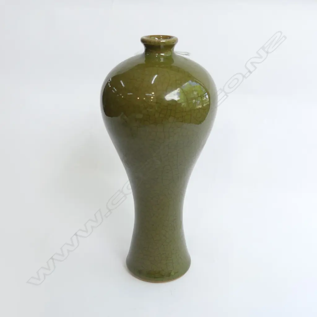 ORIENTAL TEA DUST GLAZE VASE H. 230MM Image 1++