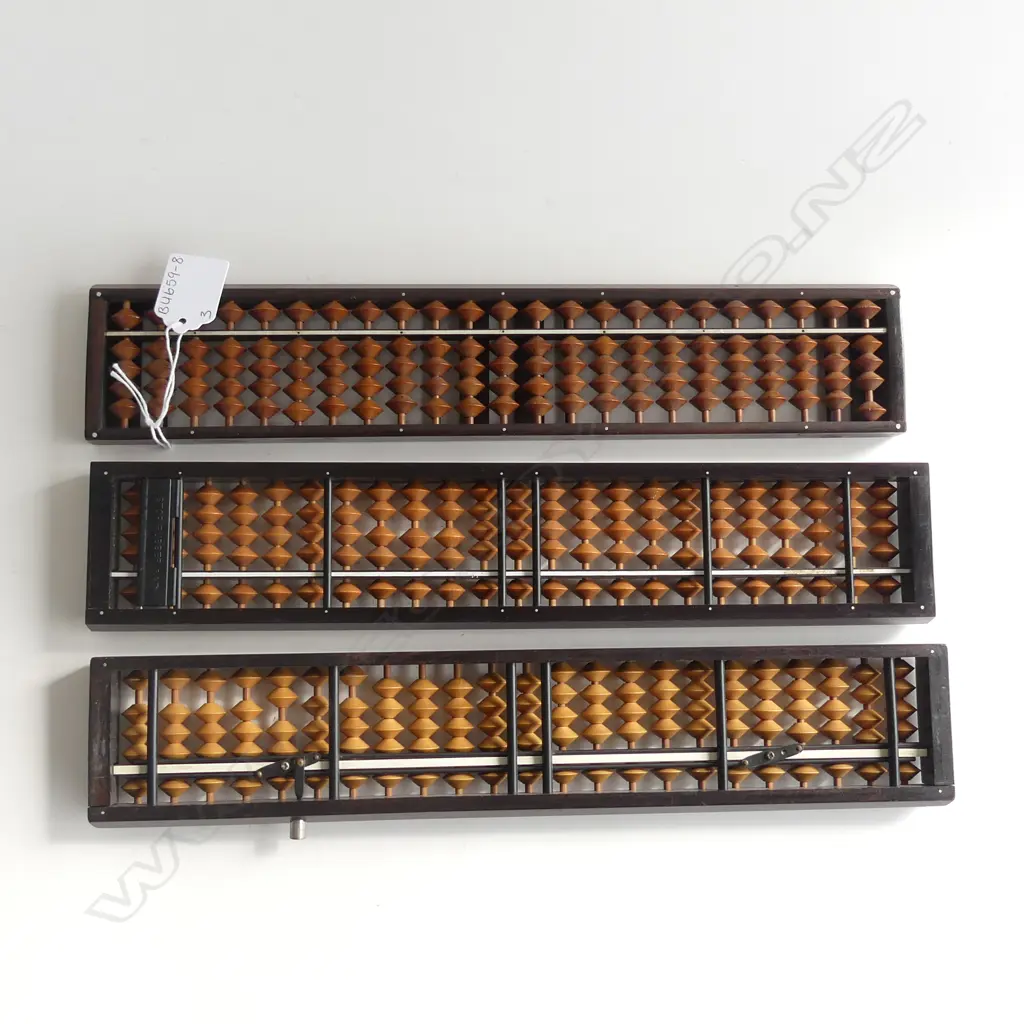 3 VINTAGE ROSEWOOD ABACUS - L. 330MM Image 1++