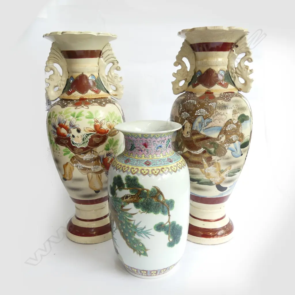 PR SATSUMA VASES H.400mm (1 AF) + ANOTHER Image 1++