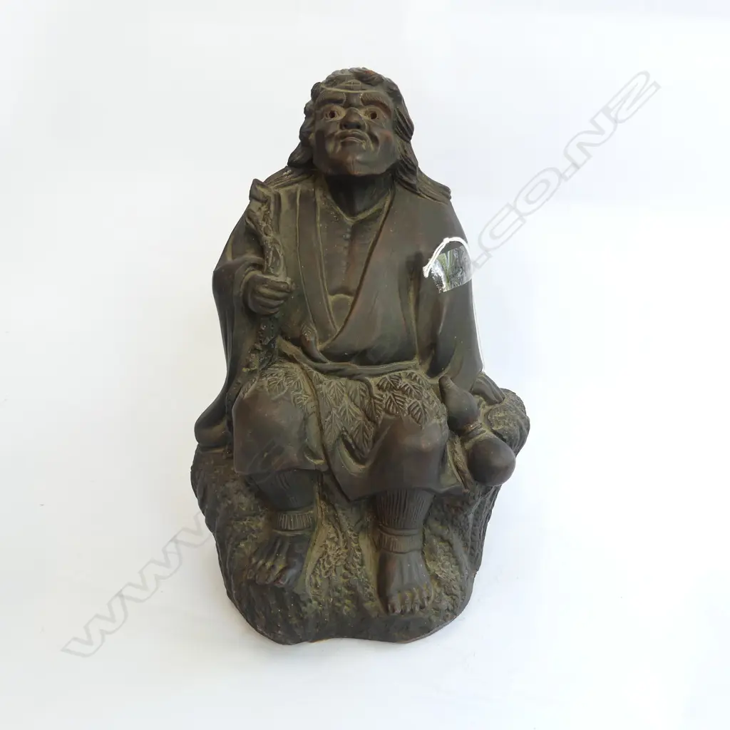 CERAMIC FIGURE; CHINESE IMMORTAL TIEGUAI LI, STAMPED H.250mm Image 1++