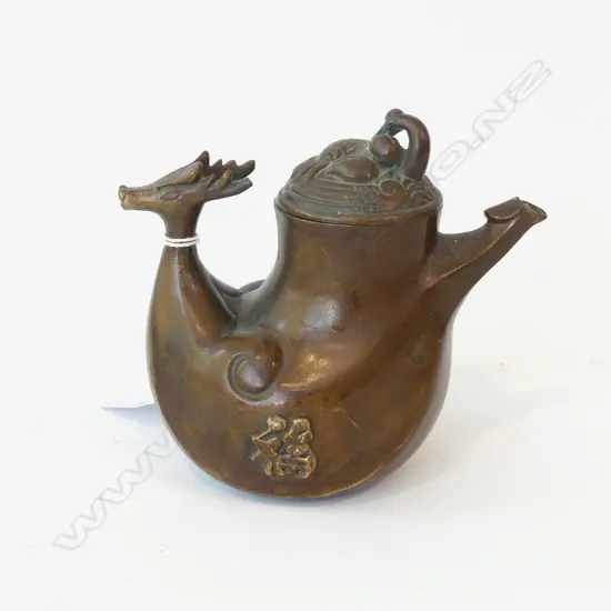 ORIENTAL BRONZE TEAPOT H.115mm