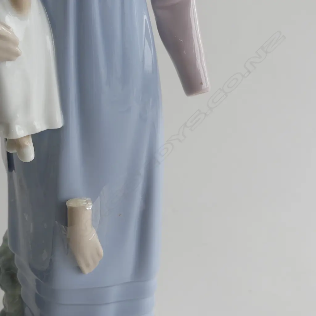 2 LLADRO FIGURES; PR CHOIRBOYS (H 175MM) & GIRL WITH DOLL (H 285MM) BOTH NEED REPAIRS Image 1++