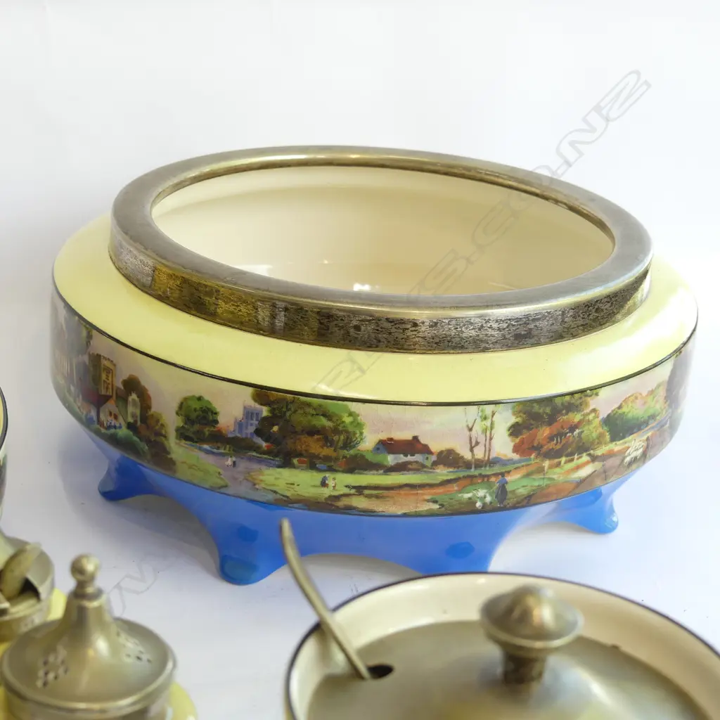 ENGLISH SERVING SET- BOWLS/CRUETS/ ETC; Image 1++