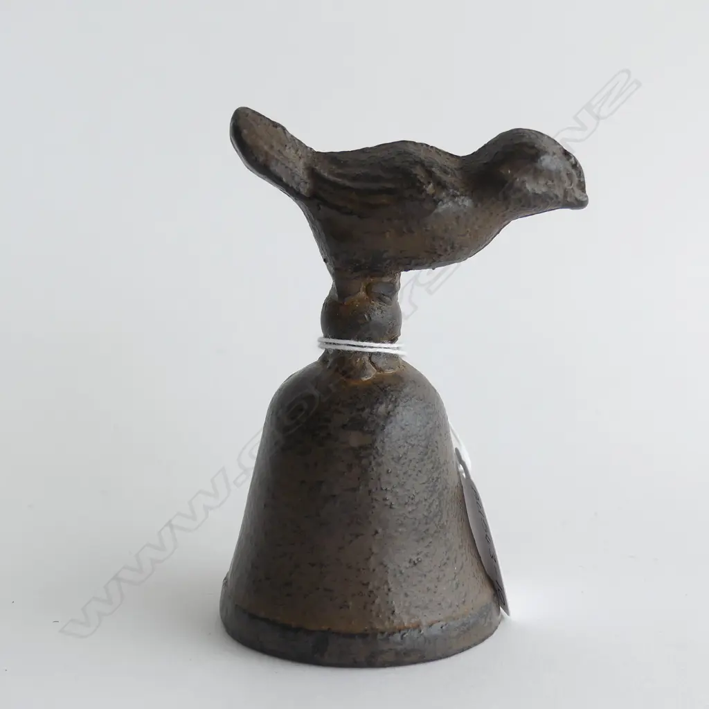 HEAVY BRASS BIRD BELL H. 115MM Image 1++