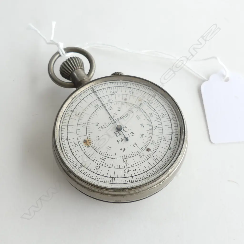 EARLY 20thC FRENCH POCKET  'CALCULIGRAPHE'. DBLE SIDED Image 1++