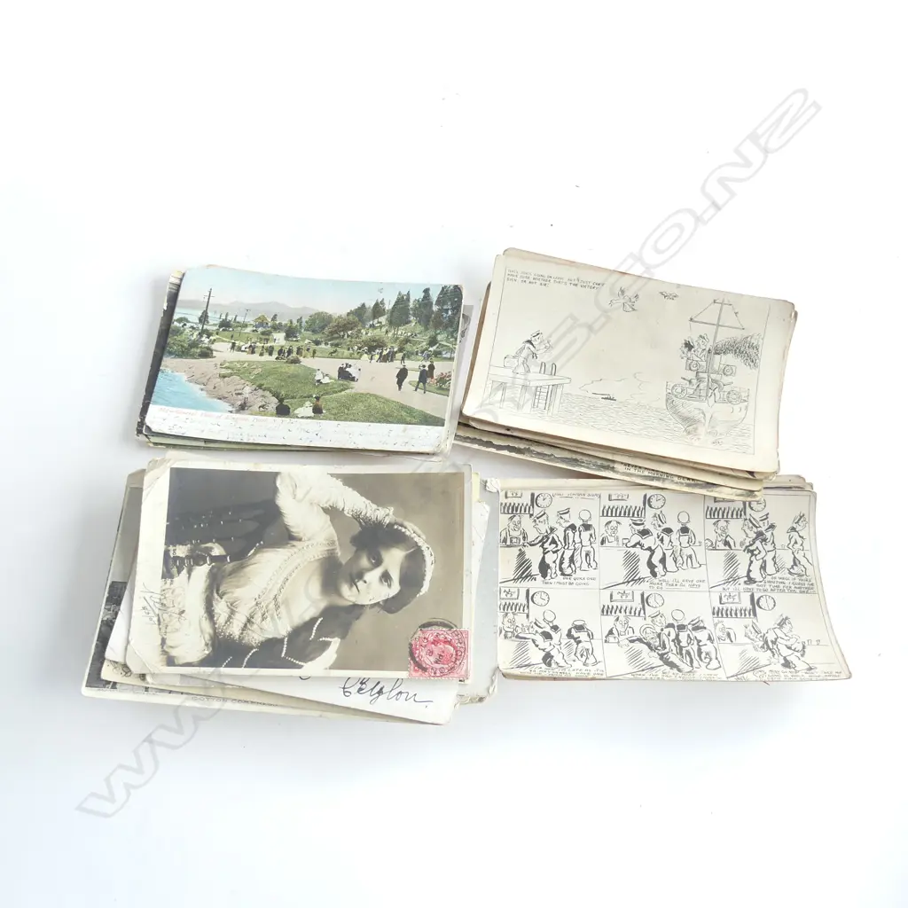 SEL OLD WORLD POSTCARDS INCLUDES WAR & BEAUTIES Image 1++