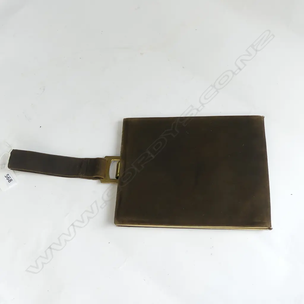 VINTAGE SEAL SKIN (?) PURSE WITH GOLD CLASP 180 X 145MM Image 1++