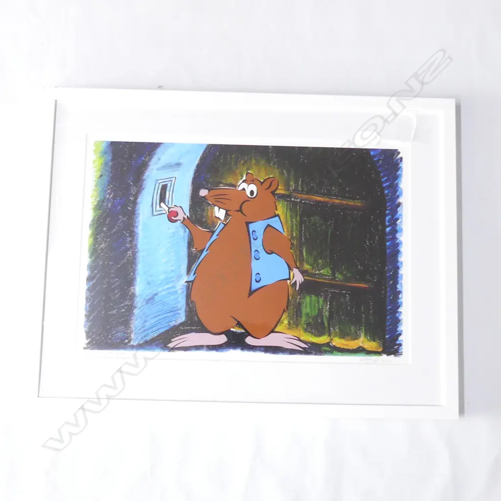 DICK FRIZZELL 'GOODNIGHT RATI' SCREEN PRINT 1/21 SIGNED & DATED 2020 330x500mm Image 1++