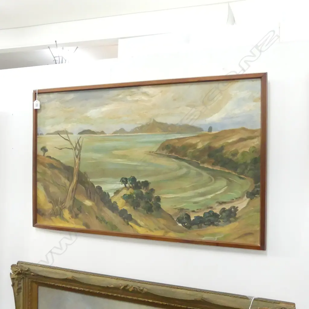 J. W. DYE 'HUGH'S BEACH' OIL ON HARD BOARD 550x900mm Image 1++
