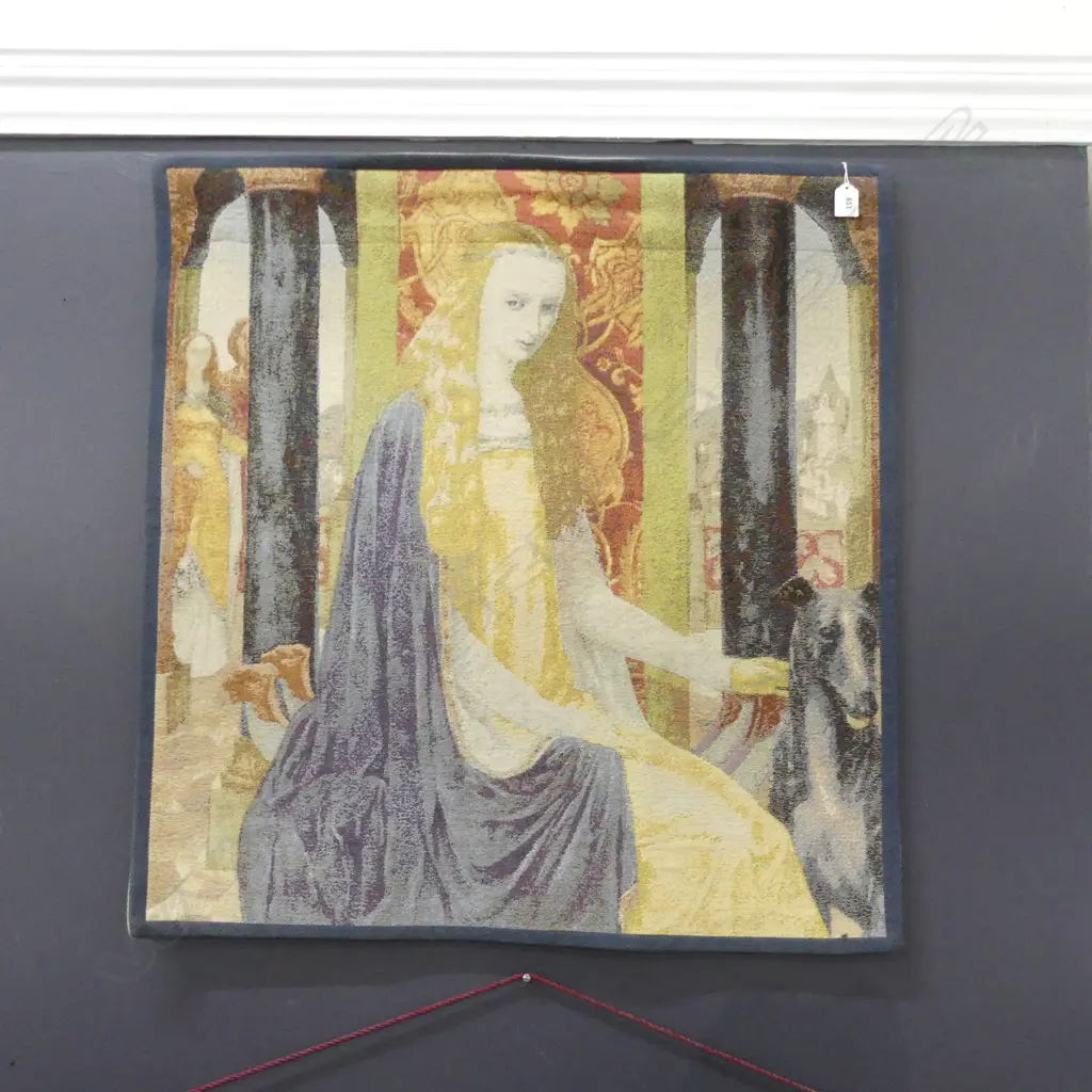 BELGIAN TAPESTRY 'THE LADY' 810x780mm Image 1++