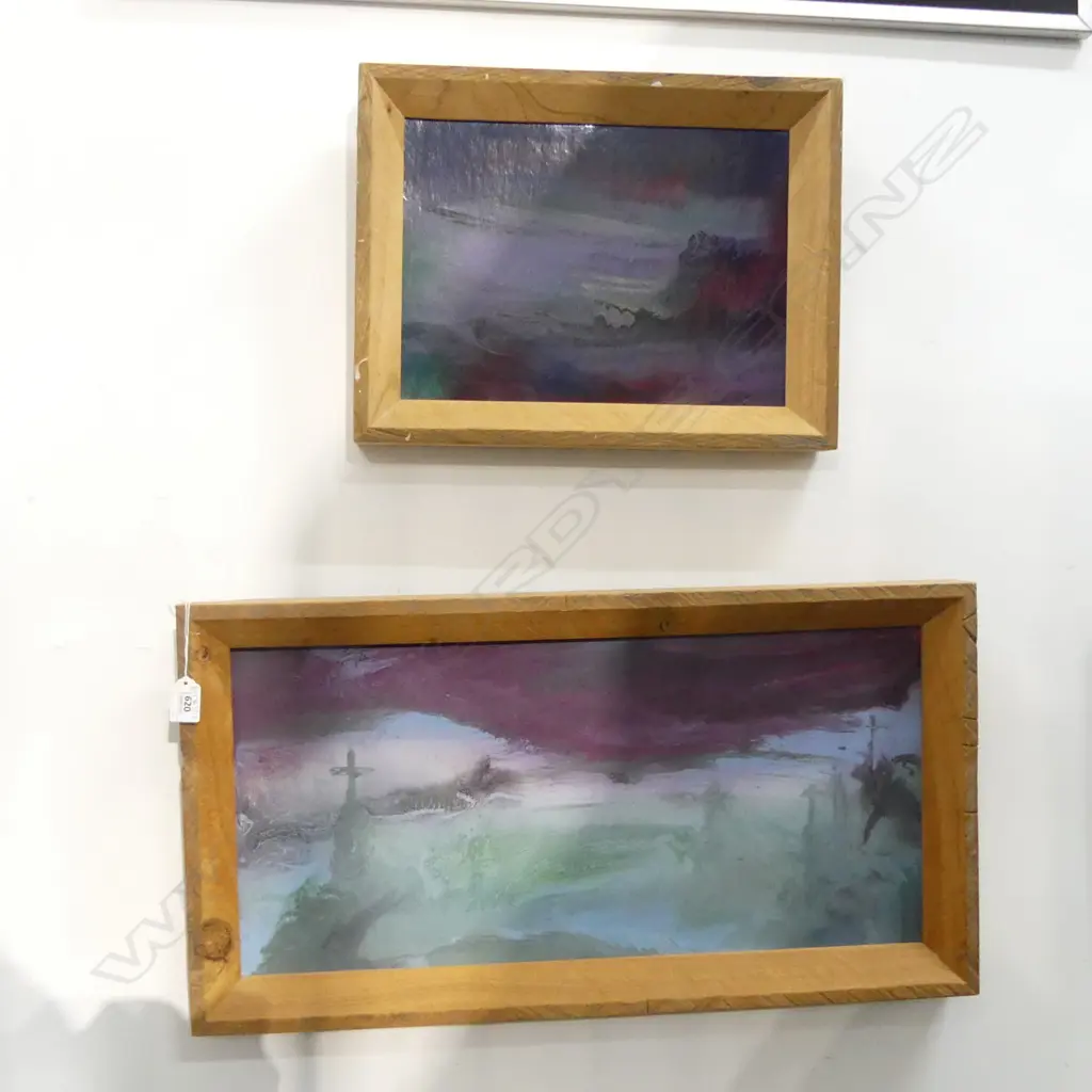 2 J. J. ROCHE OILS; TEENAGE WASTELAND 250x340mm & IONA 280x595mm Image 1++