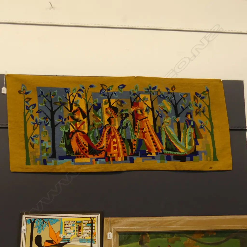 HAND MADE TAPESTRY WALL HANGING OR TABLE RUNNER 550 X 1250MM Image 1++