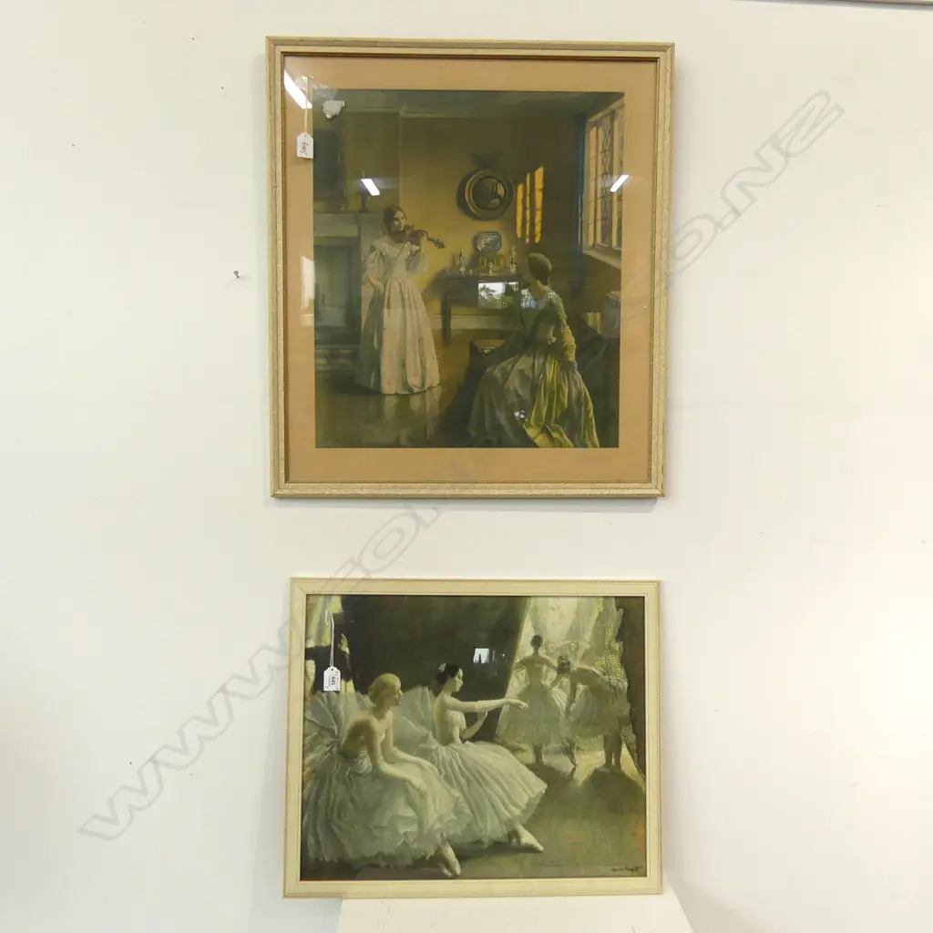 2 PRINTS; LAURA KNIGHT BALLERINAS 425x520mm + CAMPBELL TAYLOR 'ENCHANTMENT' Image 1++