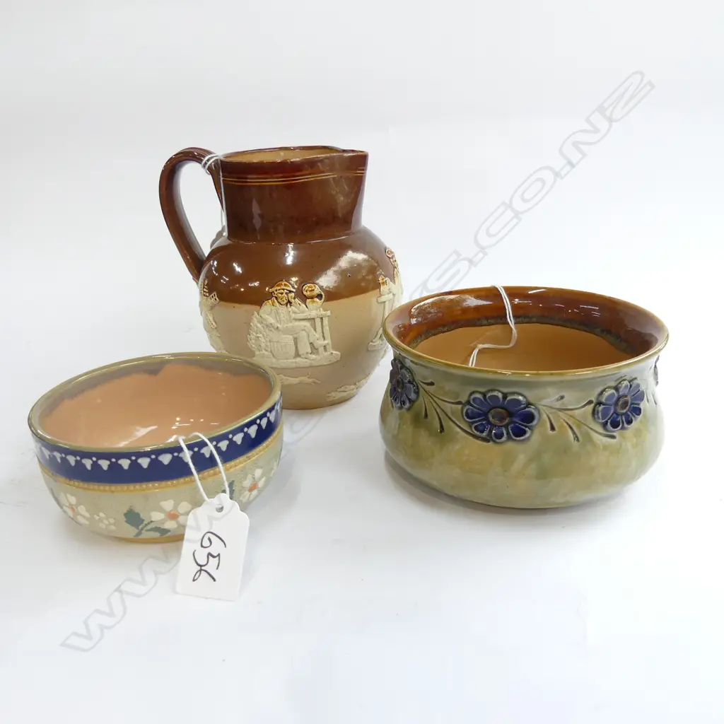2 PCES DOULTON LAMBETH + LOVATTS BOWL 100mm dia Image 1++