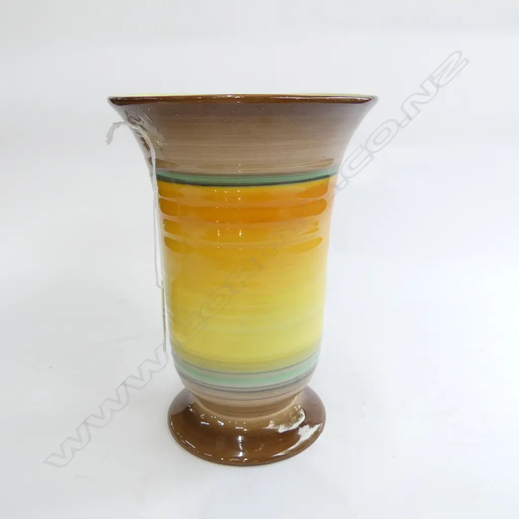 SHELLEY CHINA ART DECO VASE 180mm Image 1++